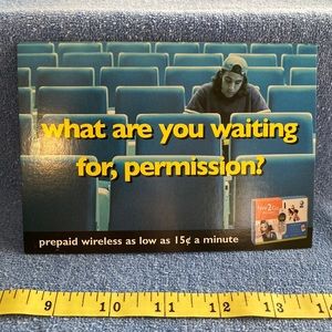 AT&T Witeless Postcard GoCard Ad 2000